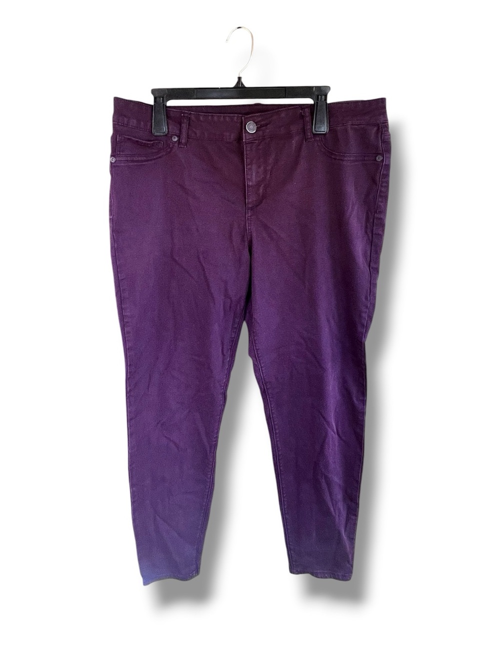 Purple High-Rise Skinny Jeans